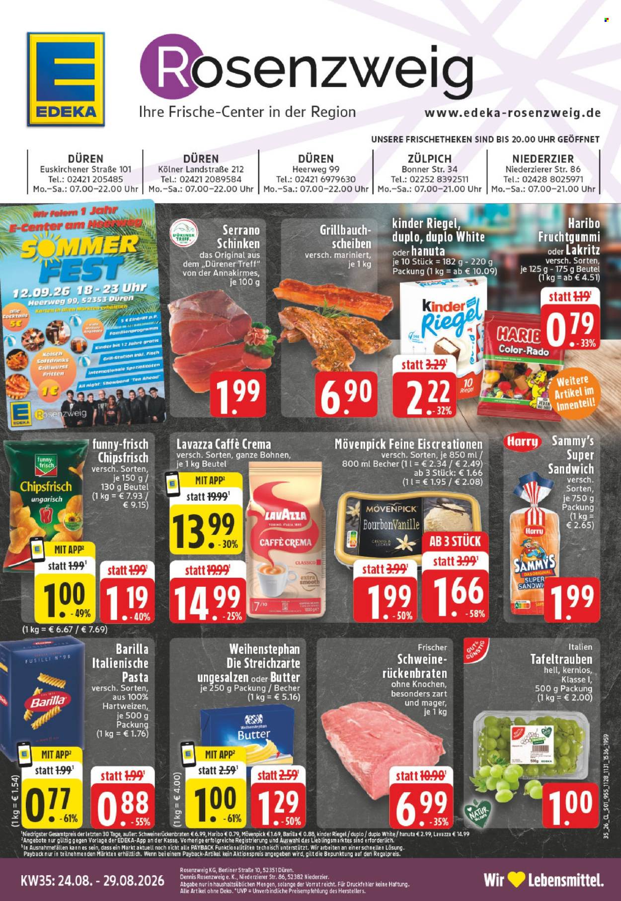 Edeka Prospekte  - 24.08.2026 - 29.08.2026. Seite 1