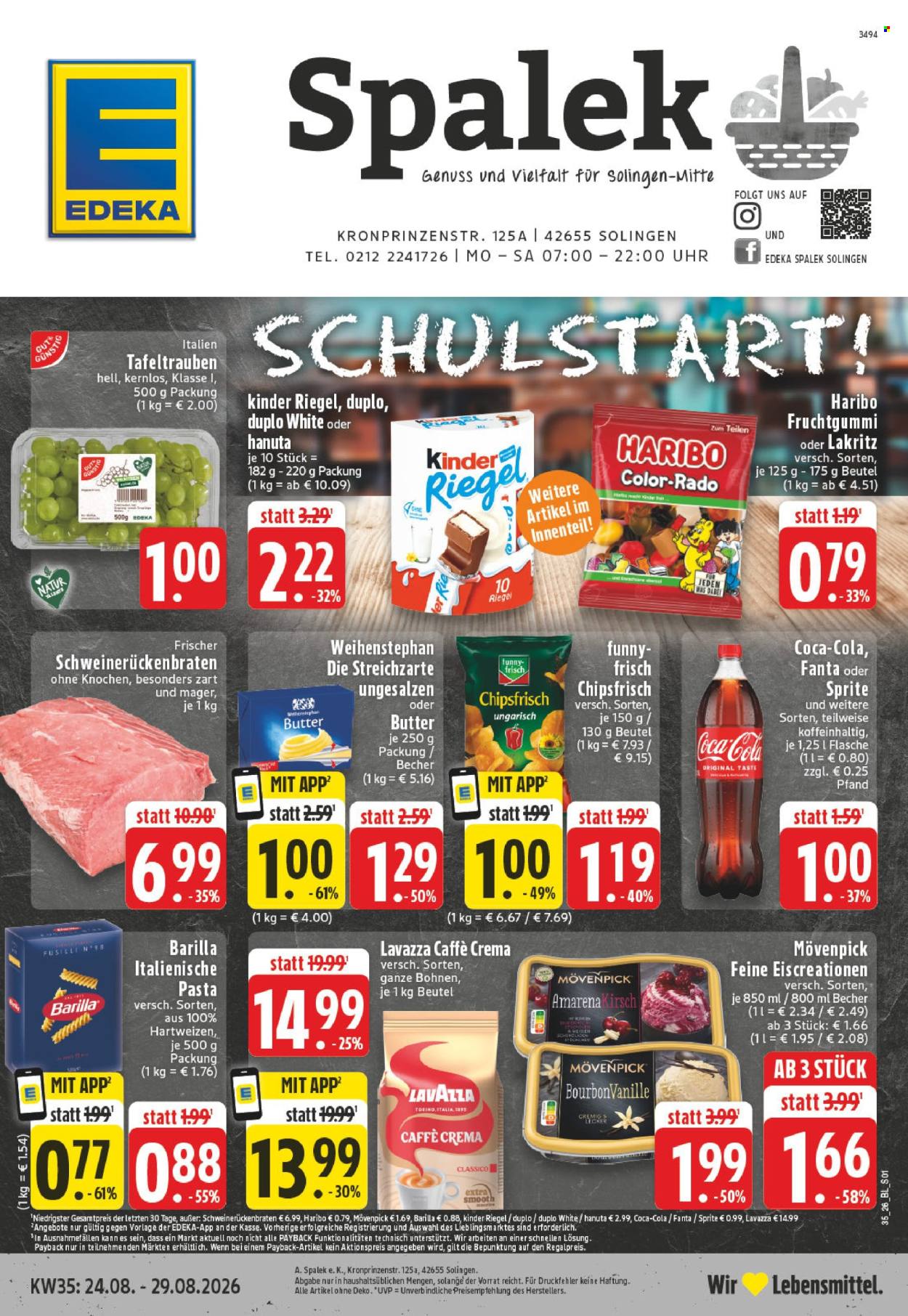 Edeka Prospekte  - 24.08.2026 - 29.08.2026. Seite 1