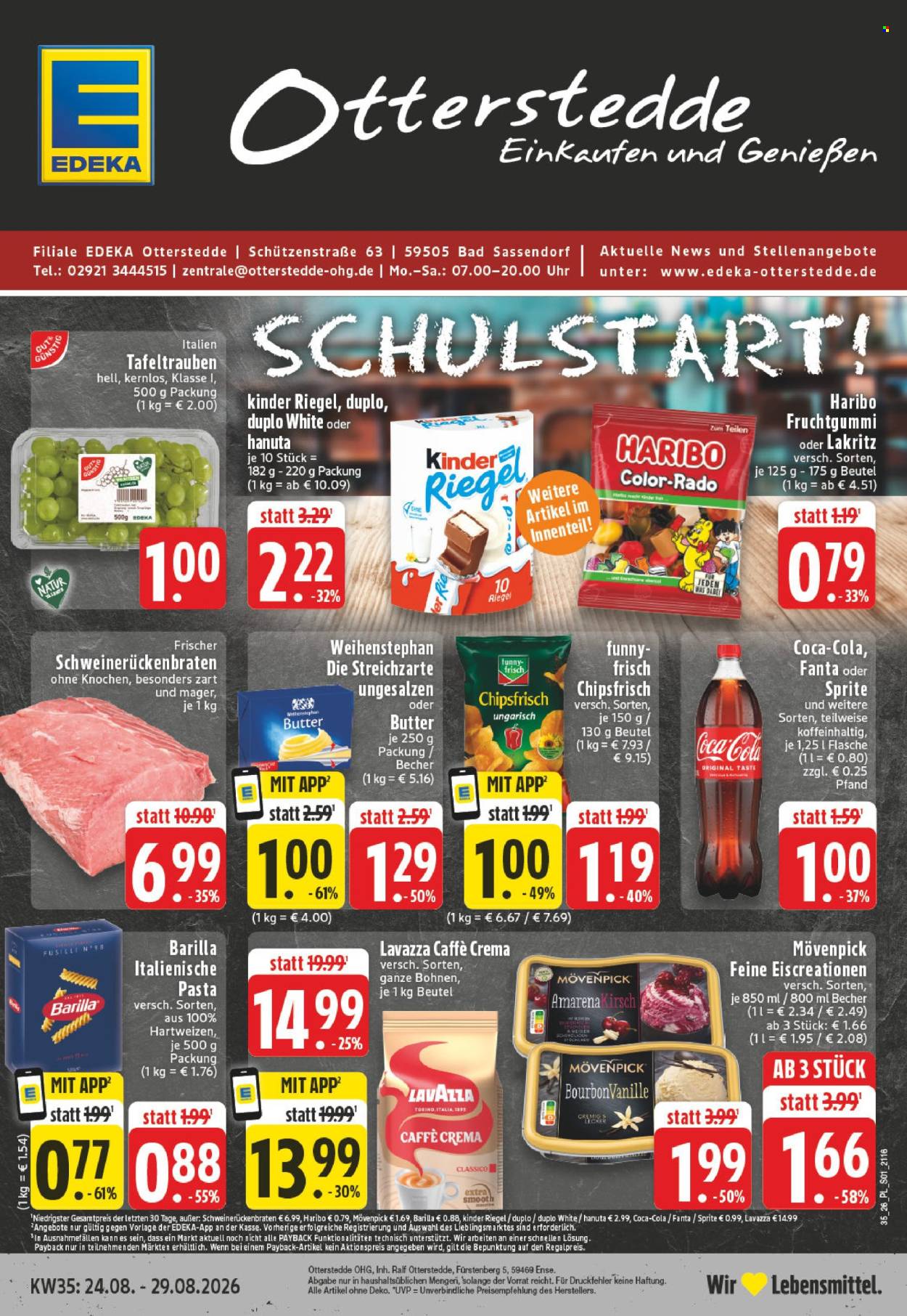Edeka Prospekte  - 24.08.2026 - 29.08.2026. Seite 1