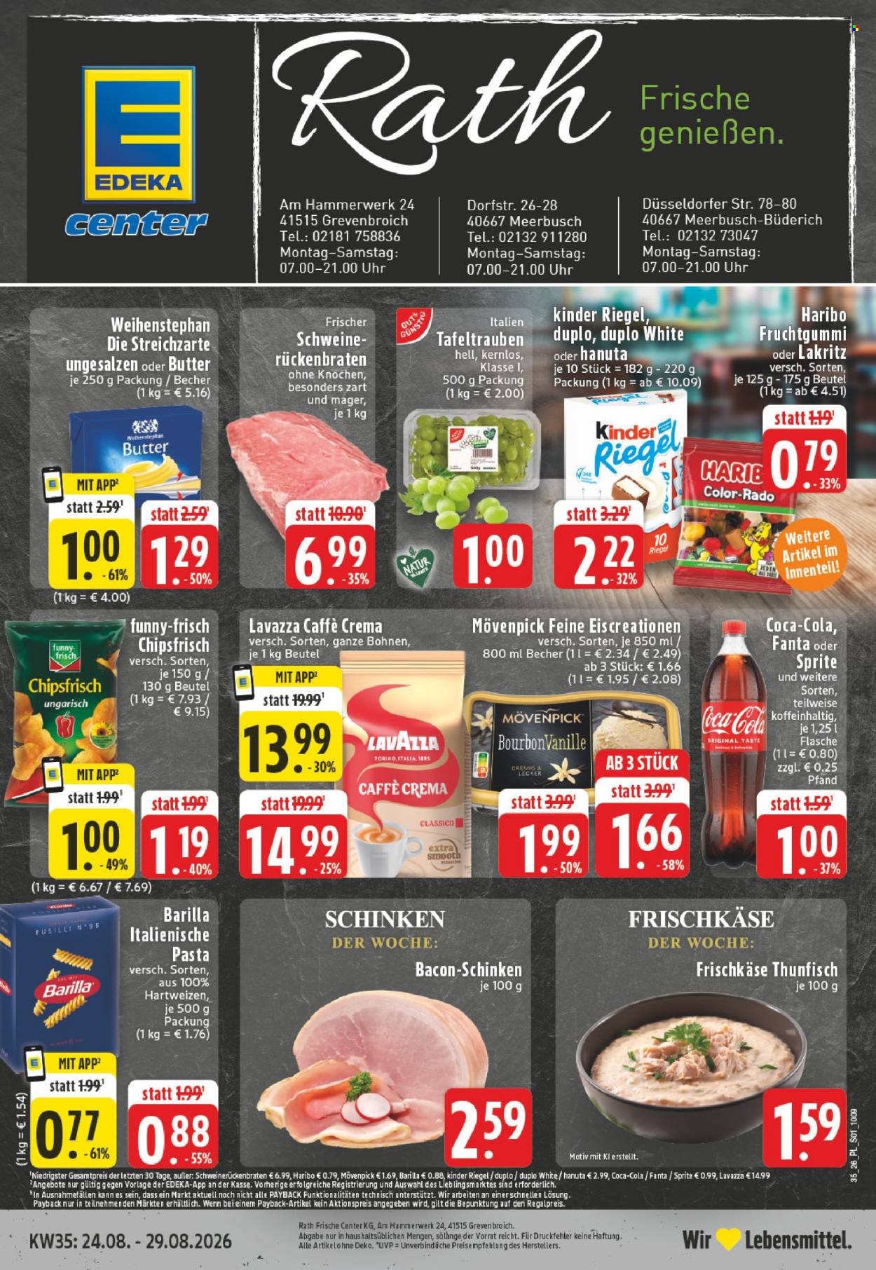 E center Prospekte  - 24.08.2026 - 29.08.2026. Seite 1