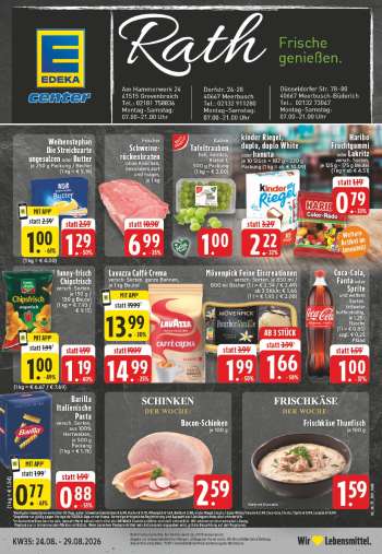 Prospekte E center - 24.08.2026 - 29.08.2026.