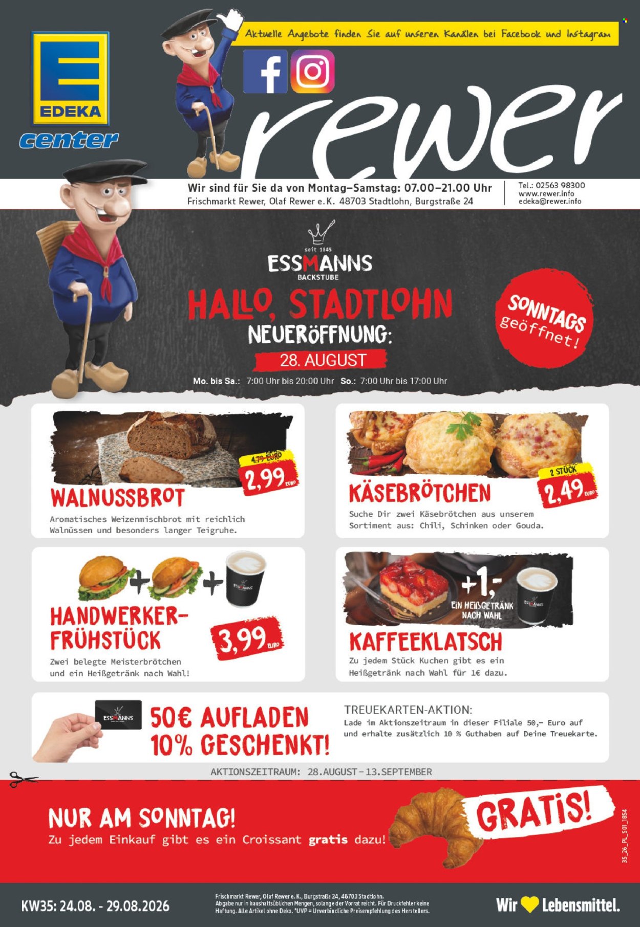 E center Prospekte  - 24.08.2026 - 29.08.2026. Seite 1