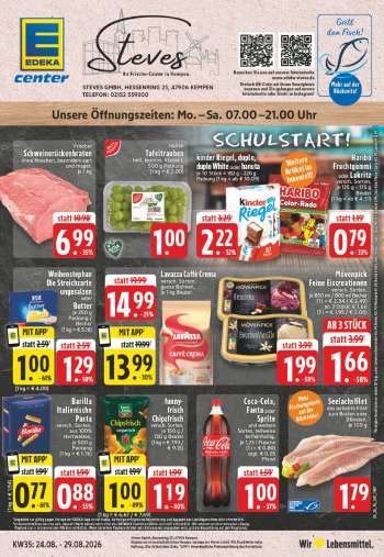 Prospekte E center - 24.08.2026 - 29.08.2026.