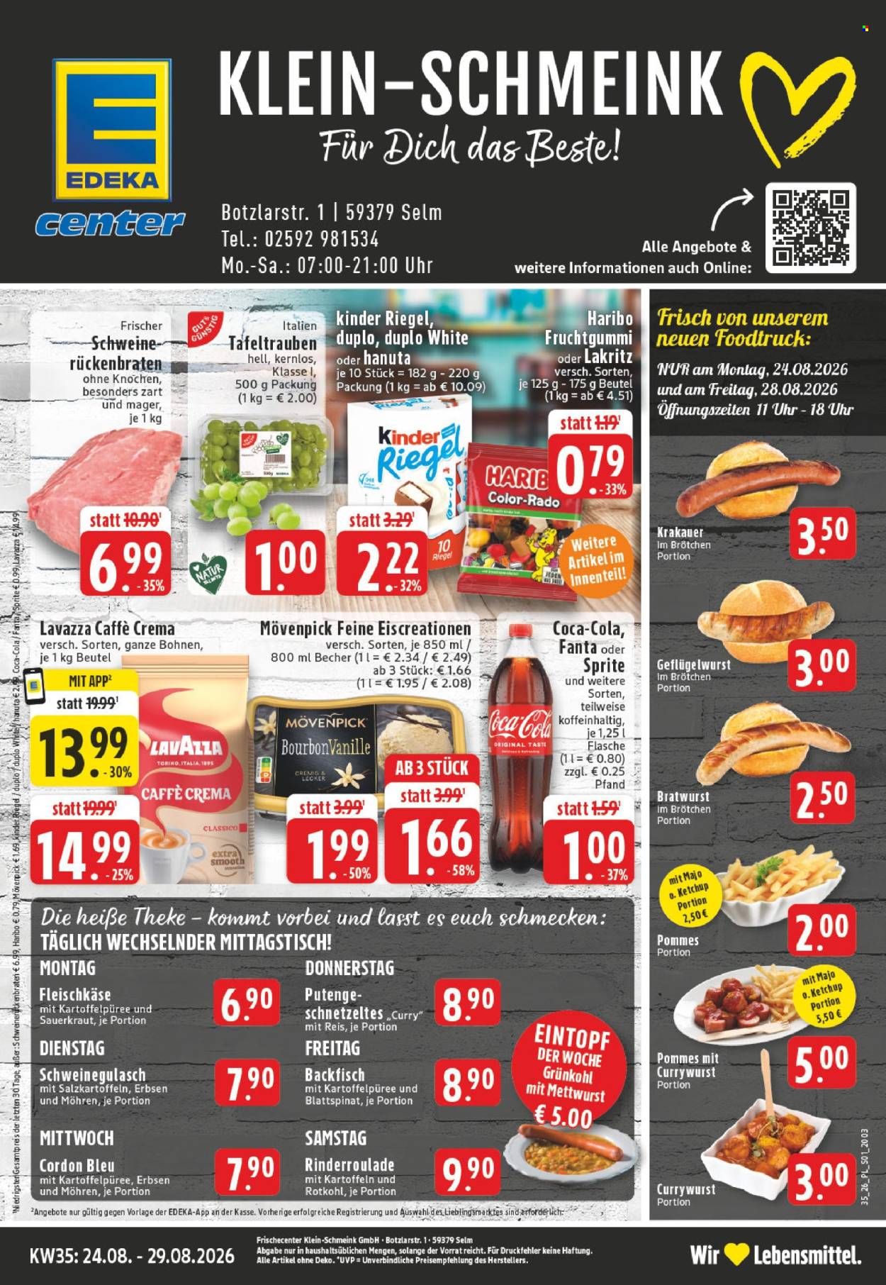 E center Prospekte  - 24.08.2026 - 29.08.2026. Seite 1