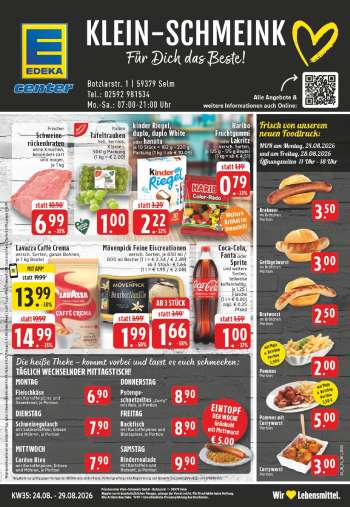 Prospekte E center - 24.08.2026 - 29.08.2026.