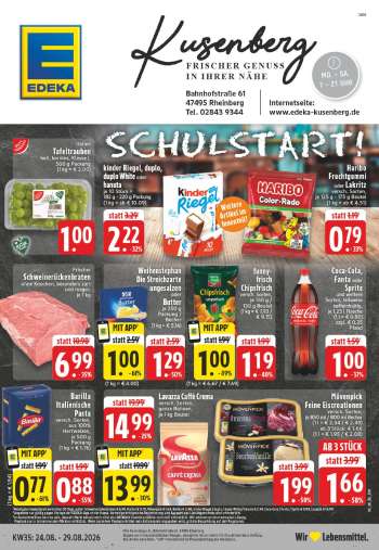 Prospekte Edeka - 24.08.2026 - 29.08.2026.