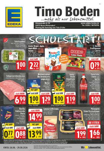 Prospekte Edeka - 24.08.2026 - 29.08.2026.