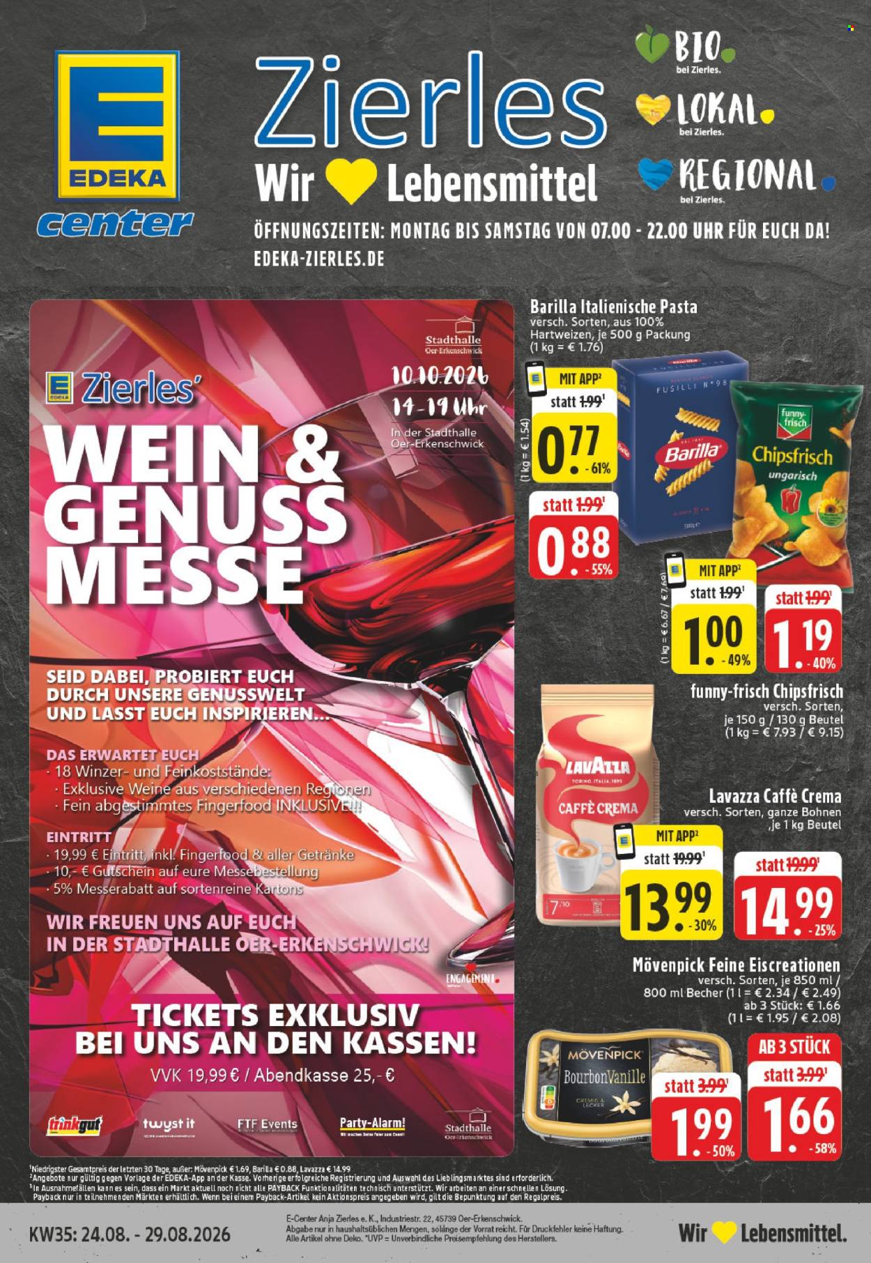 E center Prospekte  - 24.08.2026 - 29.08.2026. Seite 1
