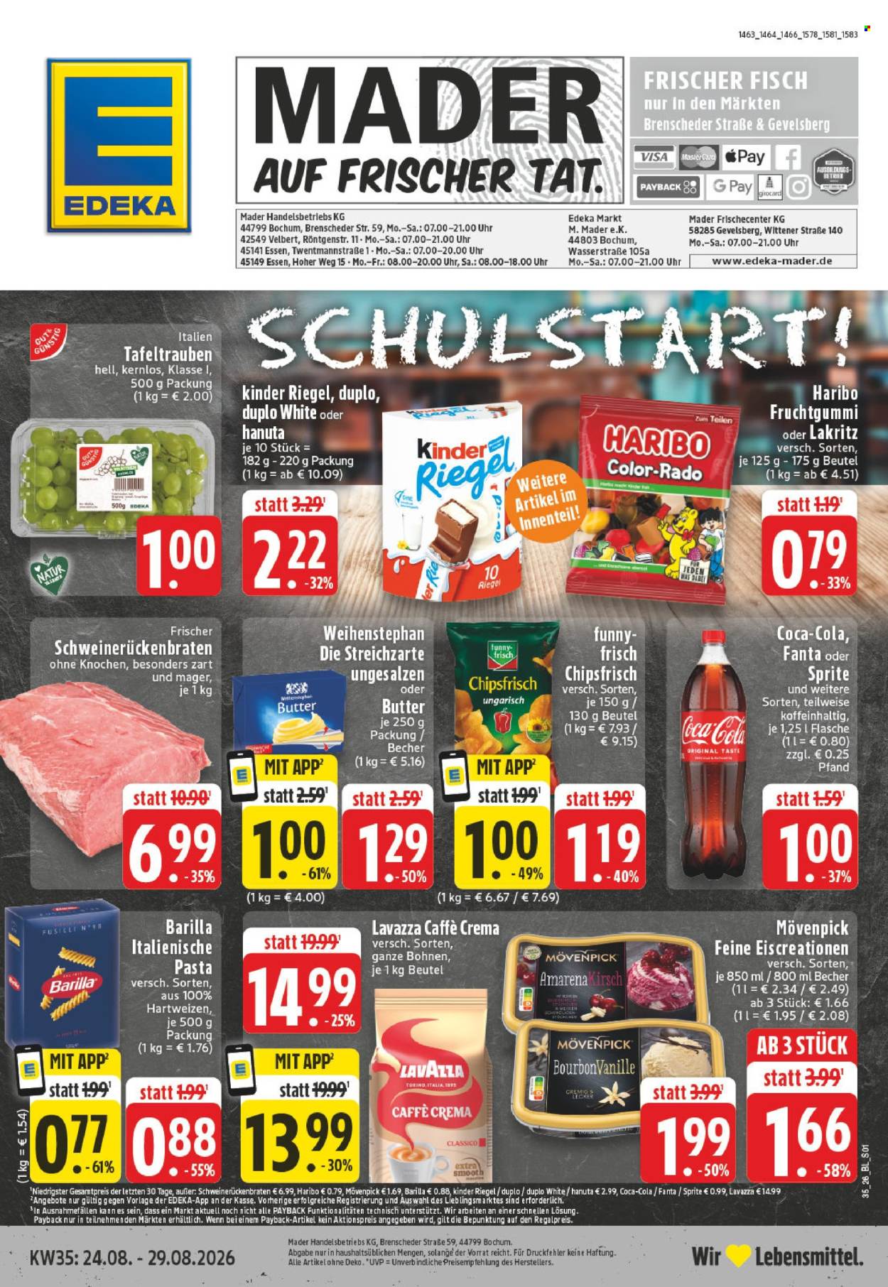 Edeka Prospekte  - 24.08.2026 - 29.08.2026. Seite 1