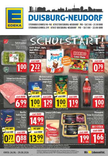Prospekte Edeka - 24.08.2026 - 29.08.2026.