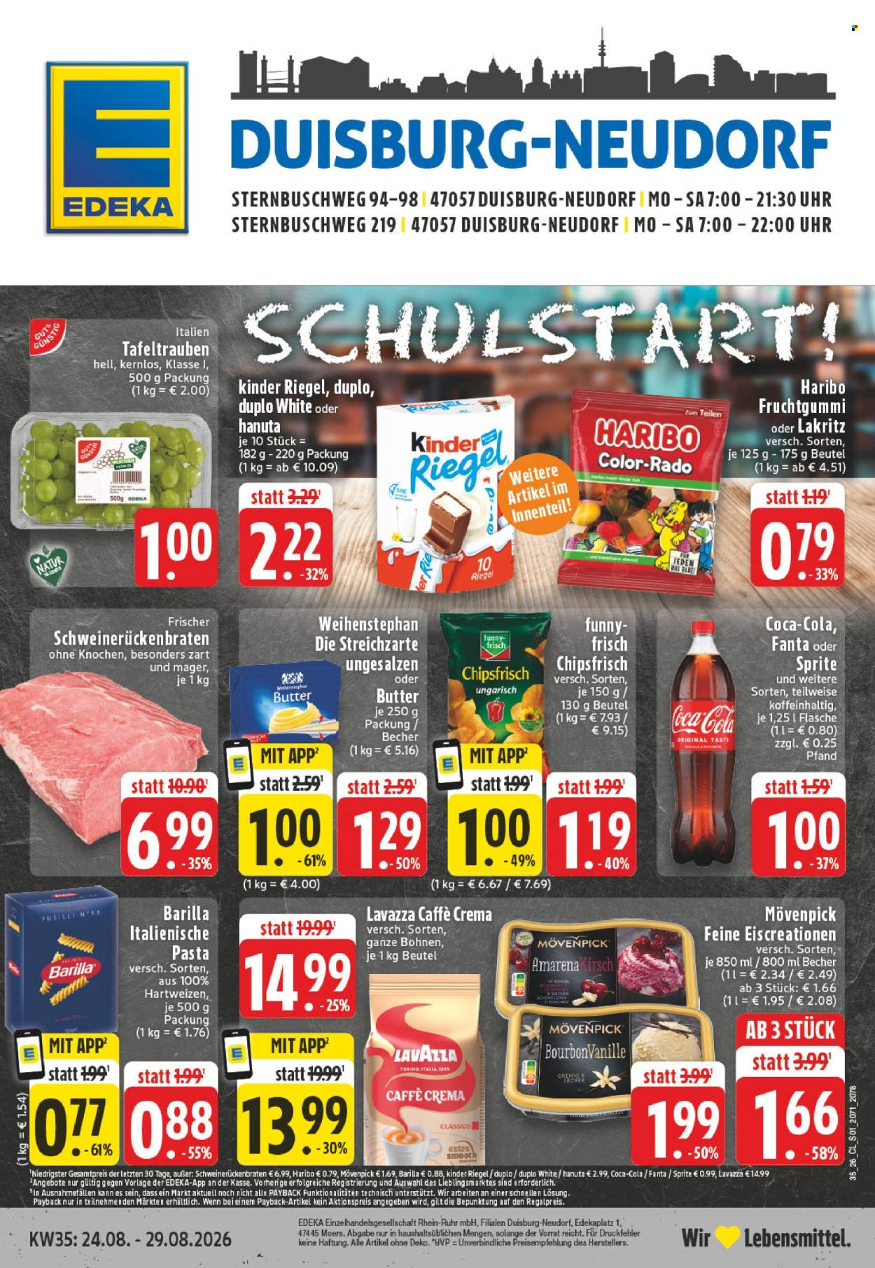 Edeka Prospekte  - 24.08.2026 - 29.08.2026. Seite 1
