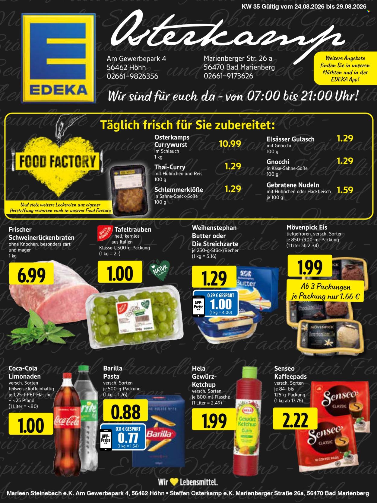 Edeka Prospekte  - 24.08.2026 - 29.08.2026. Seite 1