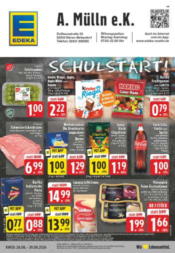 Prospekte Edeka - 24.08.2026 - 29.08.2026.