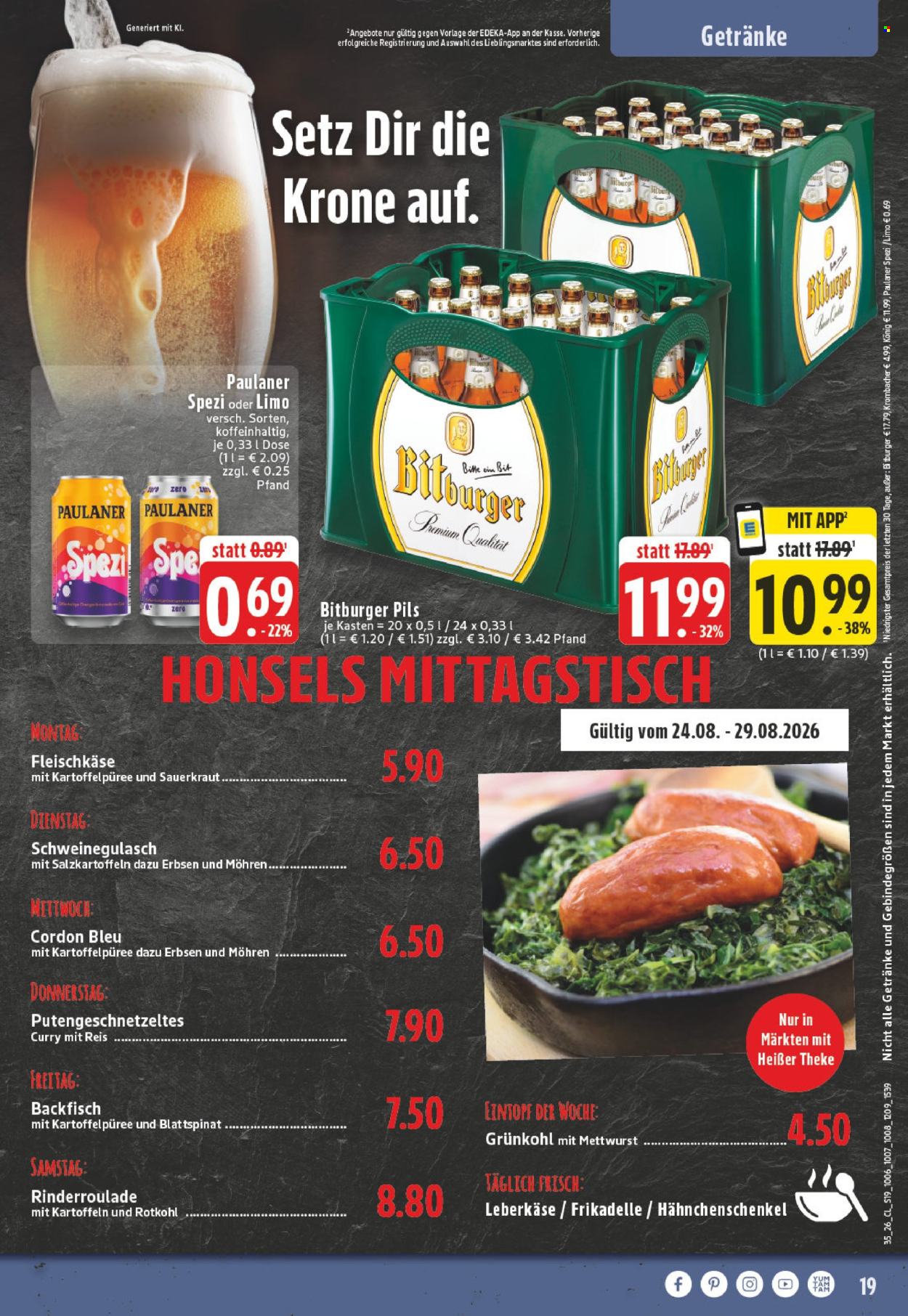 Edeka Prospekte  - 24.08.2026 - 29.08.2026. Seite 19