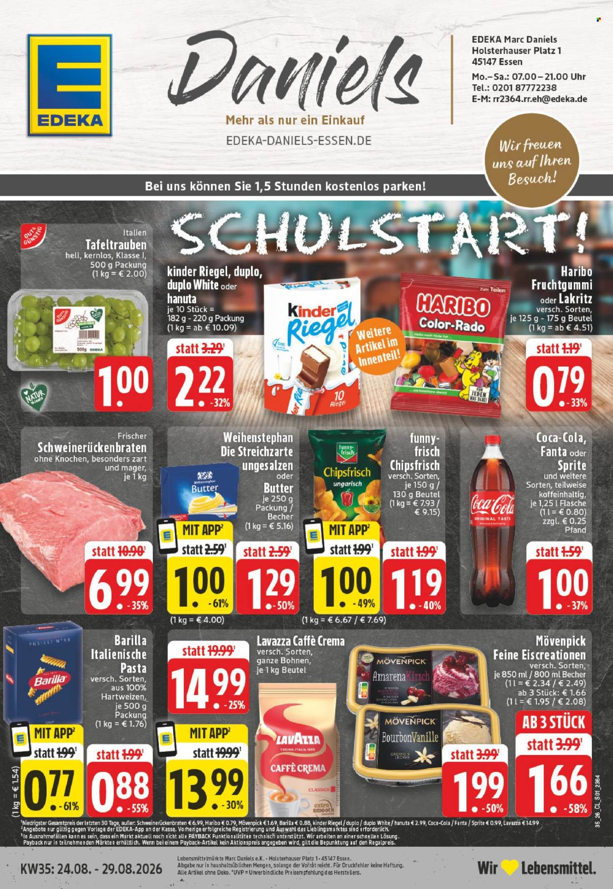 Edeka Prospekte  - 24.08.2026 - 29.08.2026. Seite 1