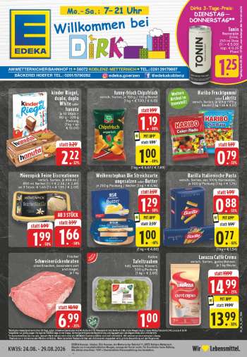 Prospekte Edeka - 24.08.2026 - 29.08.2026.