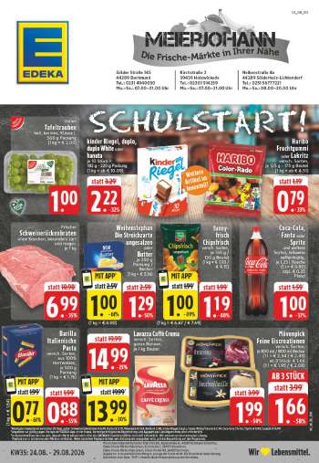 Prospekte Edeka - 24.08.2026 - 29.08.2026.