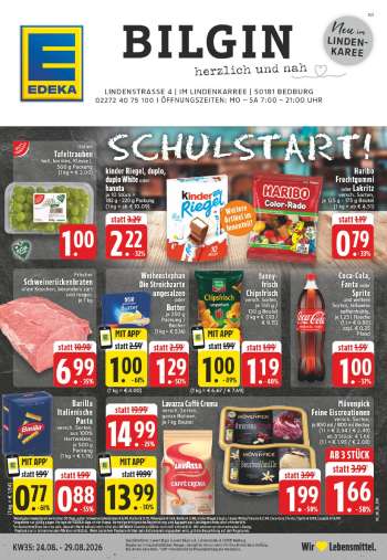 Prospekte Edeka - 24.08.2026 - 29.08.2026.