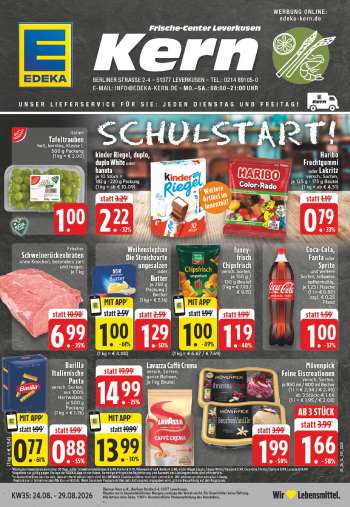 Prospekte Edeka - 24.08.2026 - 29.08.2026.