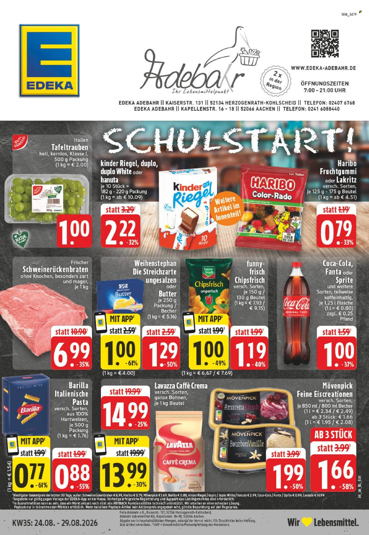 Edeka Prospekte  - 24.08.2026 - 29.08.2026. Seite 1