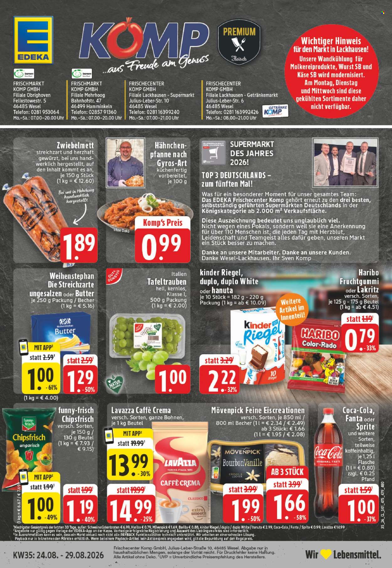 Edeka Prospekte  - 24.08.2026 - 29.08.2026. Seite 1