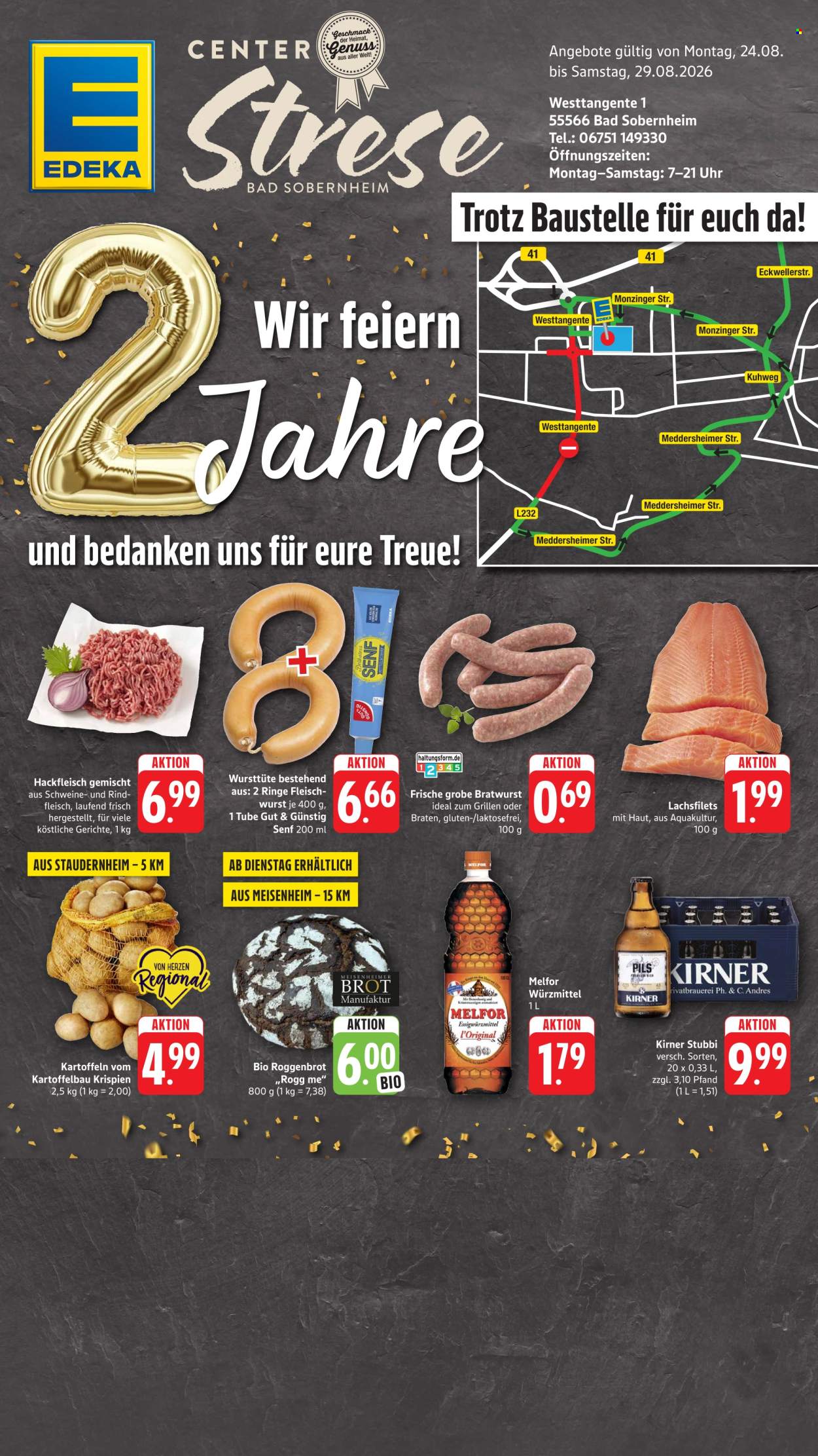 E center Prospekte  - 24.08.2026 - 29.08.2026. Seite 1