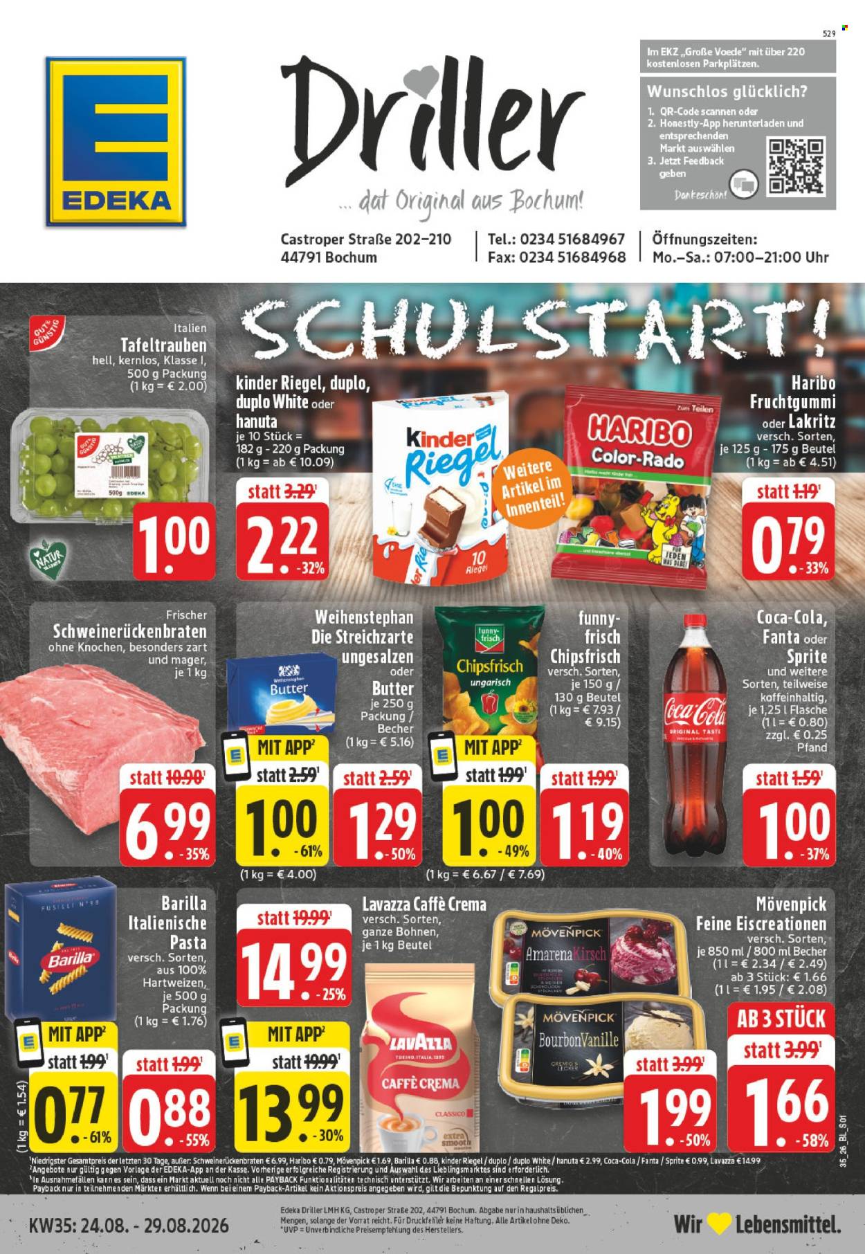 Edeka Prospekte  - 24.08.2026 - 29.08.2026. Seite 1