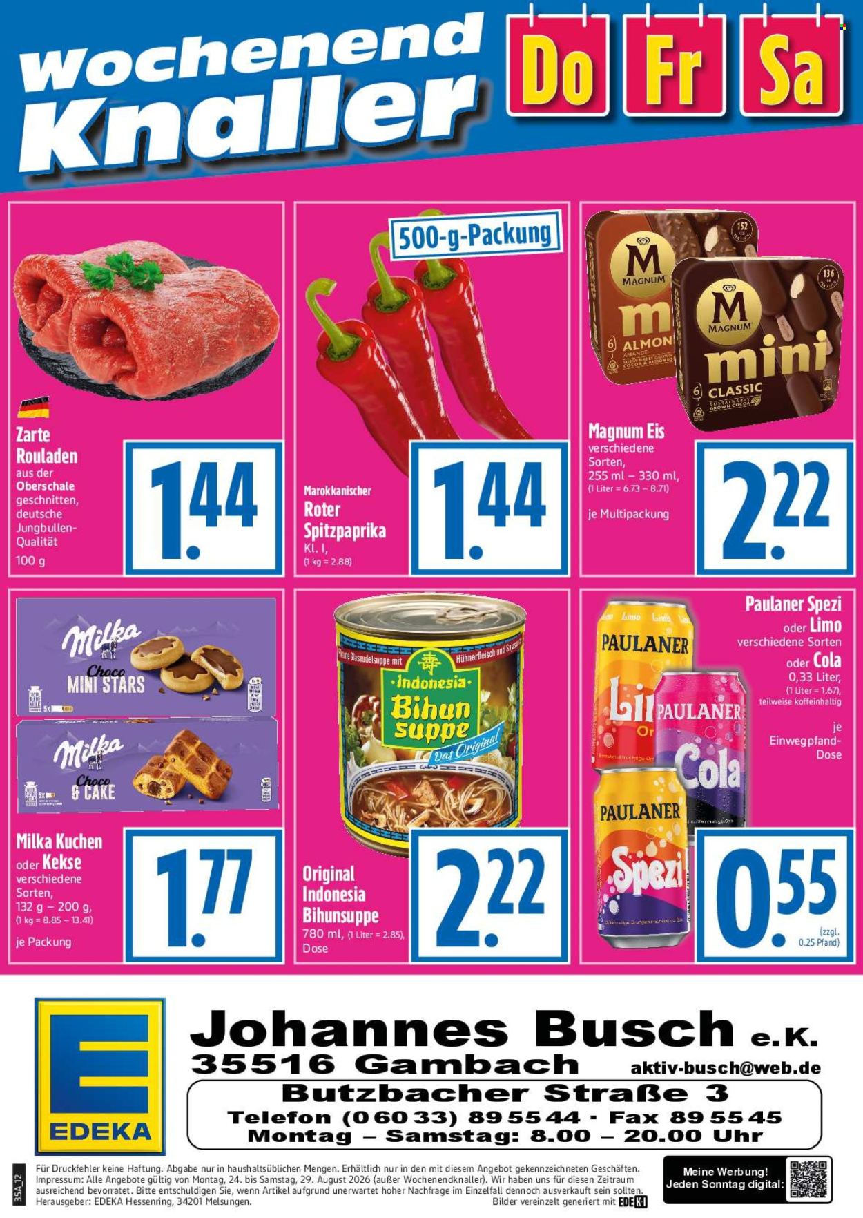 Edeka Prospekte  - 24.08.2026 - 29.08.2026. Seite 12