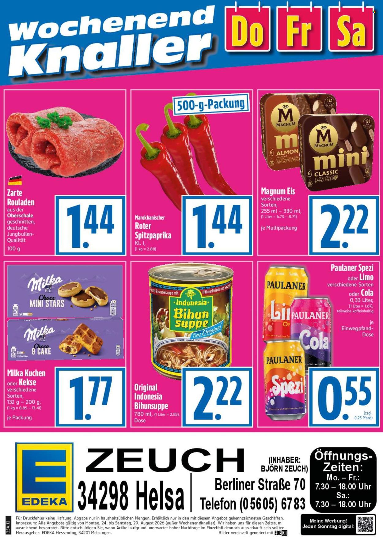 Edeka Prospekte  - 24.08.2026 - 29.08.2026. Seite 12