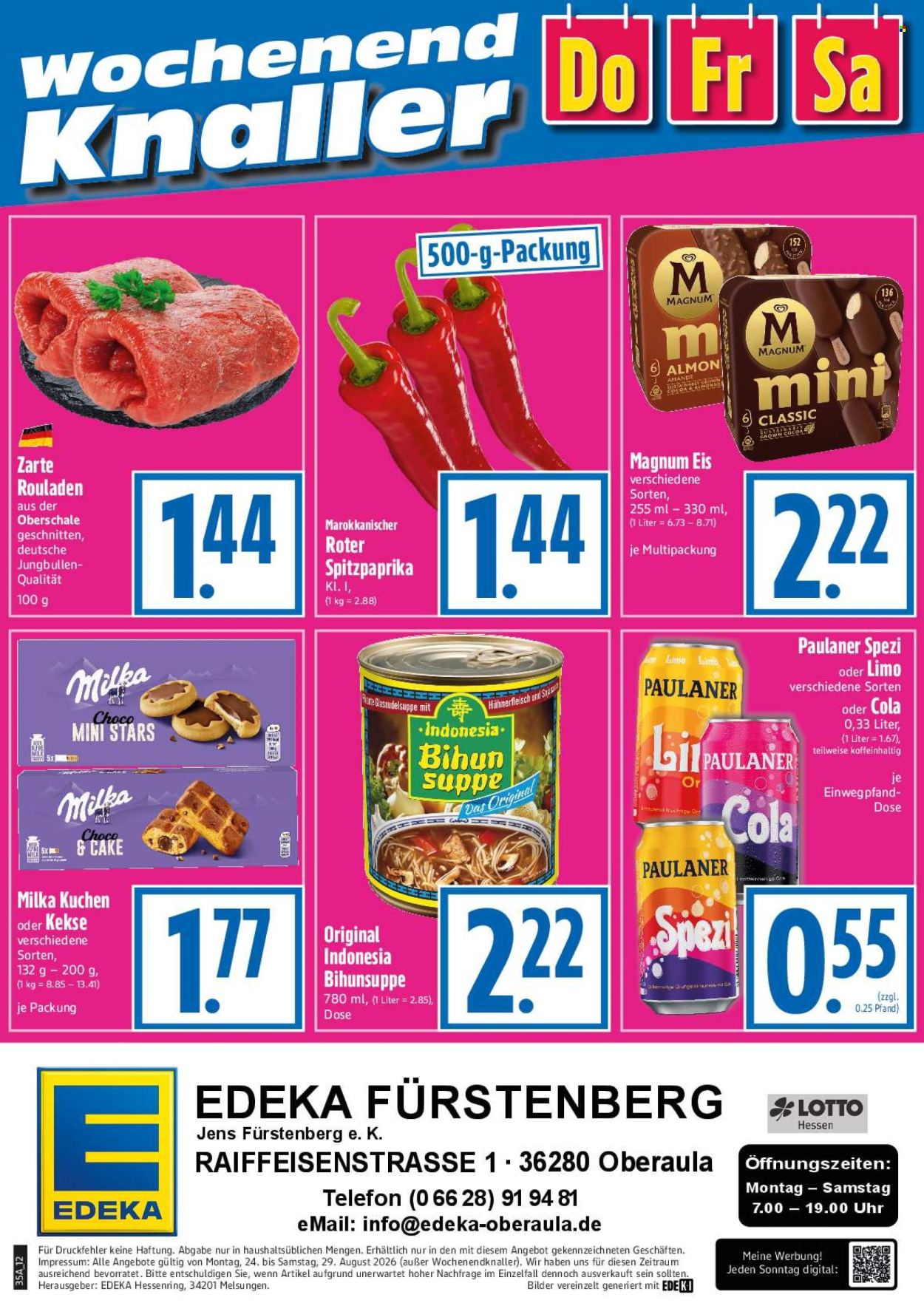 Edeka Prospekte  - 24.08.2026 - 29.08.2026. Seite 12