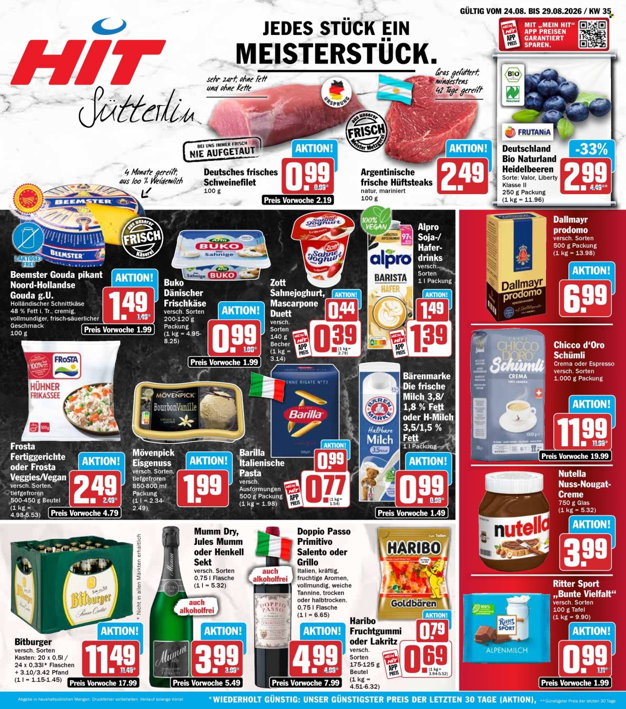 Hit Prospekte  - 24.08.2026 - 29.08.2026. Seite 1
