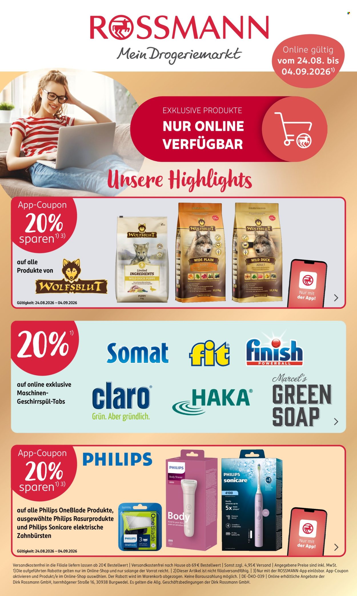 Rossmann Prospekte  - 24.08.2026 - 4.09.2026. Seite 1