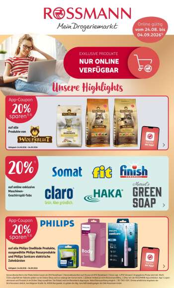 Prospekte Rossmann - 24.08.2026 - 4.09.2026.