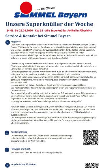Prospekte Edeka - 24.08.2026 - 29.08.2026.
