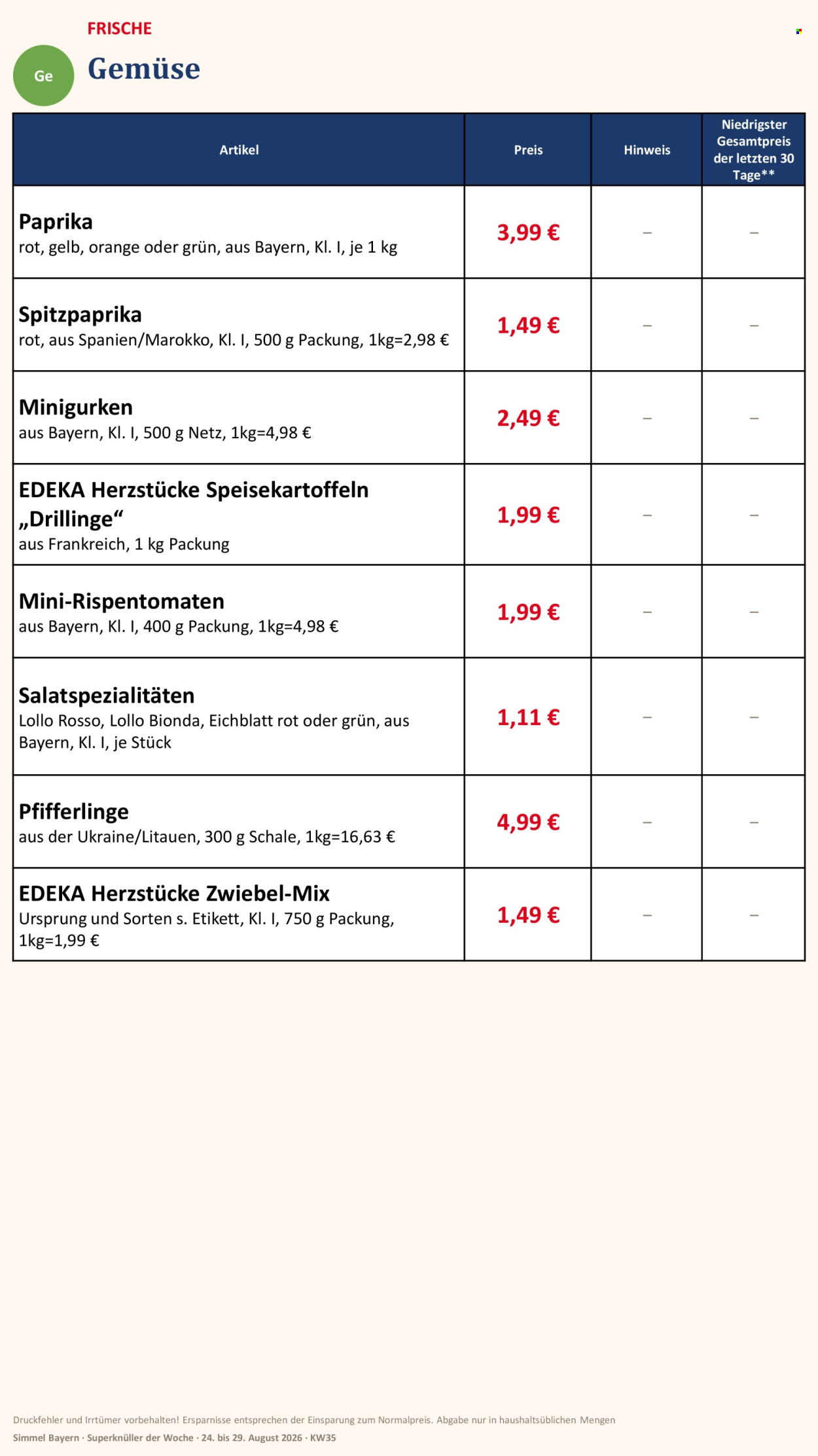 Edeka Prospekte  - 24.08.2026 - 29.08.2026. Seite 3