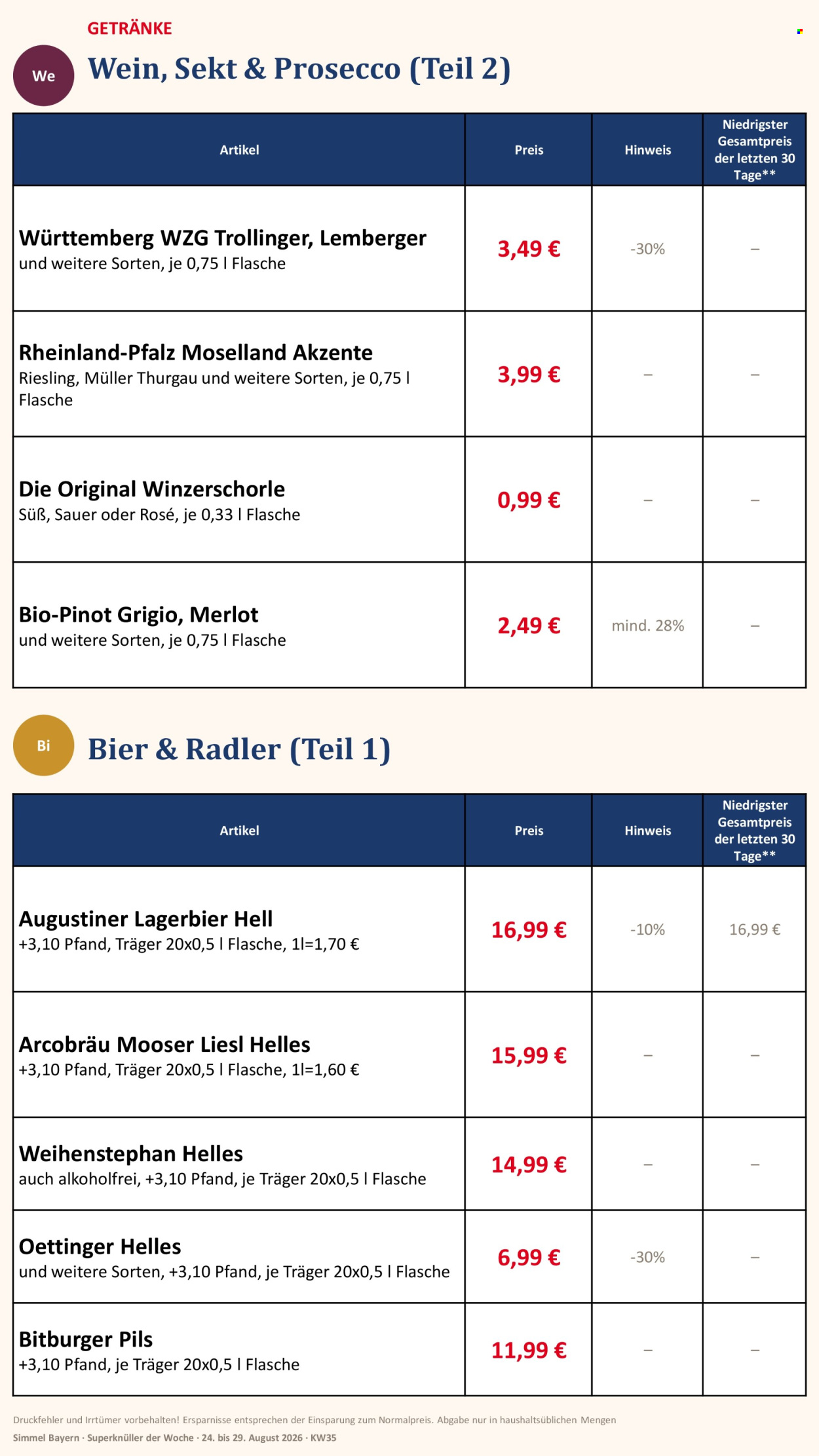 Edeka Prospekte  - 24.08.2026 - 29.08.2026. Seite 15