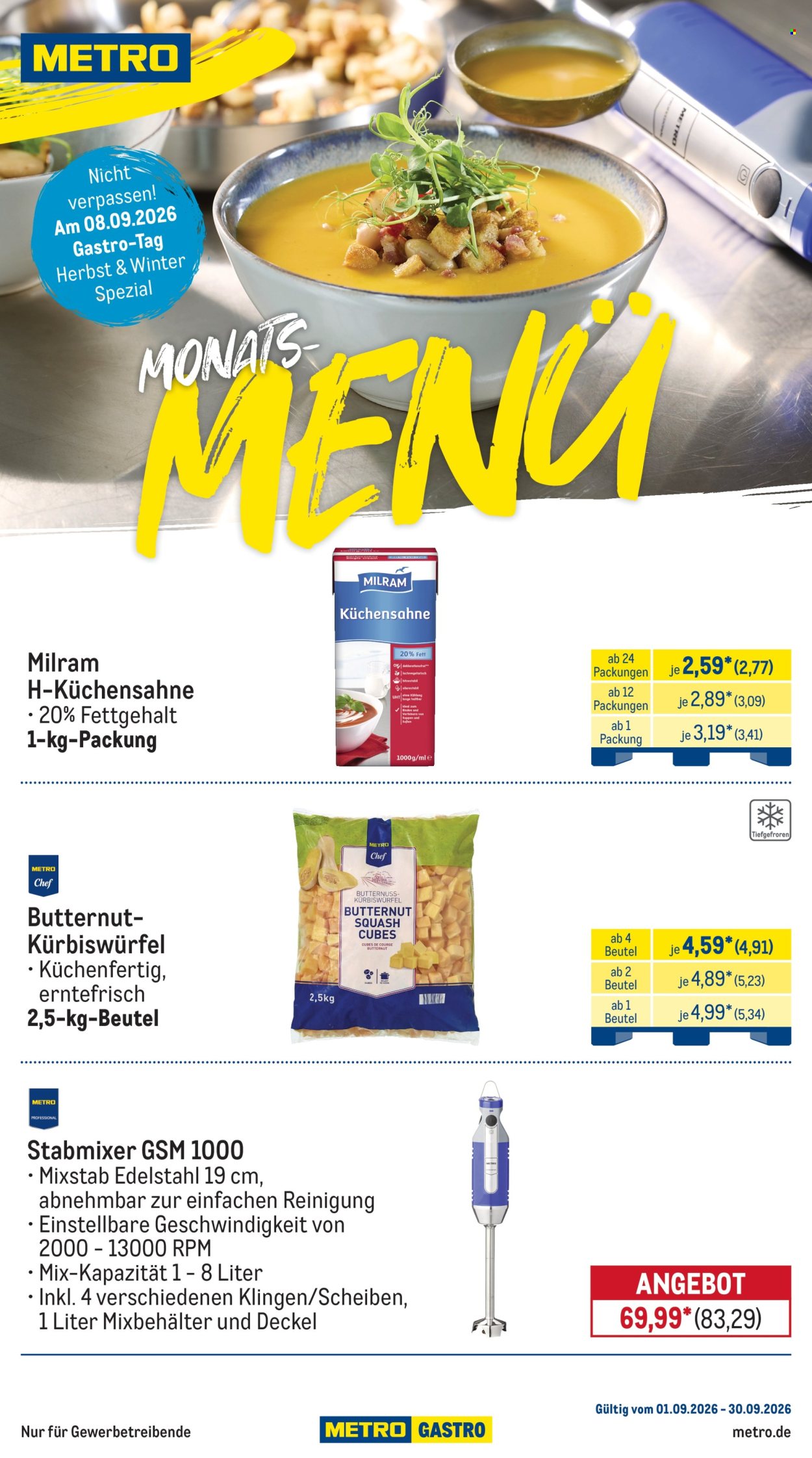 Metro Prospekte  - 1.09.2026 - 30.09.2026. Seite 1