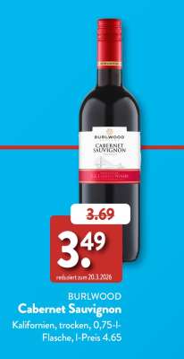 BURLWOOD Cabernet Sauvignon