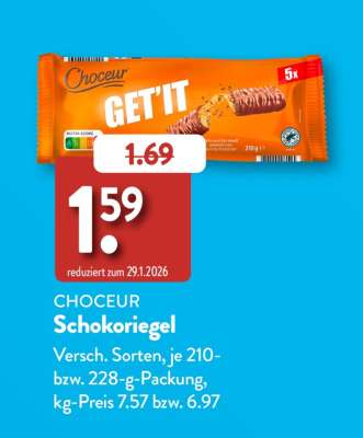 CHOCEUR Schokoriegel