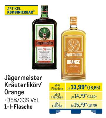 Jägermeister Kräuterlikör/Orange