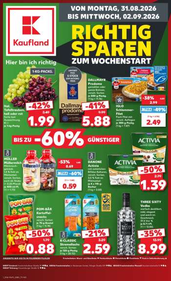 Prospekte Kaufland - 31.08.2026 - 2.09.2026.