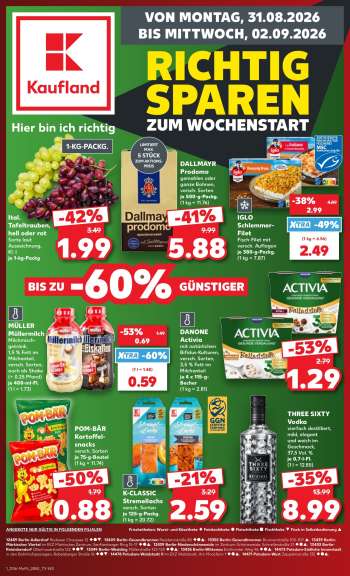 Prospekte Kaufland - 31.08.2026 - 2.09.2026.