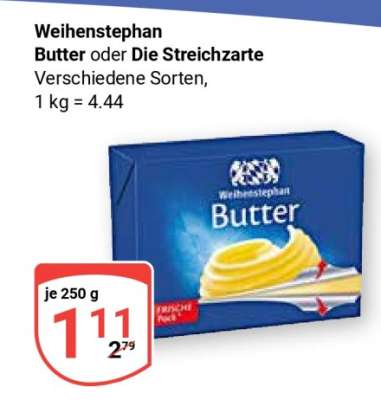 WEIHENSTEPHAN Butter oder Die Streichzarte