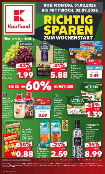 Prospekte Kaufland - 31.08.2026 - 2.09.2026.