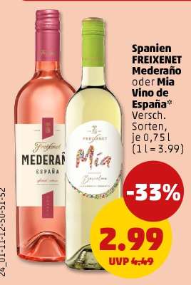 Spanien FREIXENET Mederaño oder Mia Vino de España