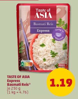 TASTE OF ASIA Express Basmati Reis