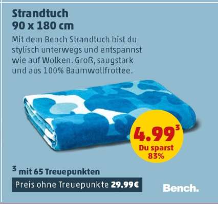 Strandtuch 90 x 180 cm