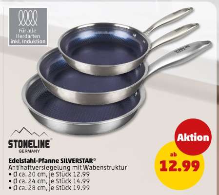Edelstahl-Pfanne SILVERSTAR