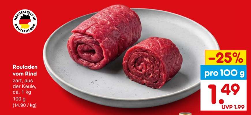Rouladen vom Rind