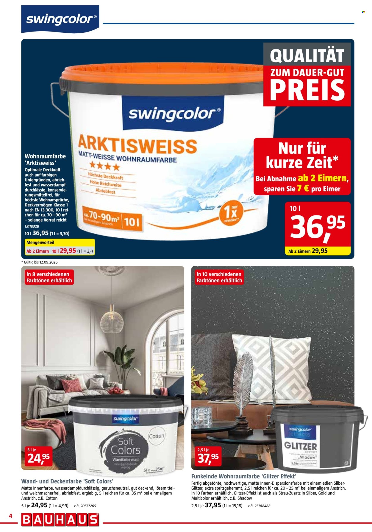 Bauhaus Prospekte  - 29.08.2026 - 12.09.2026. Seite 4